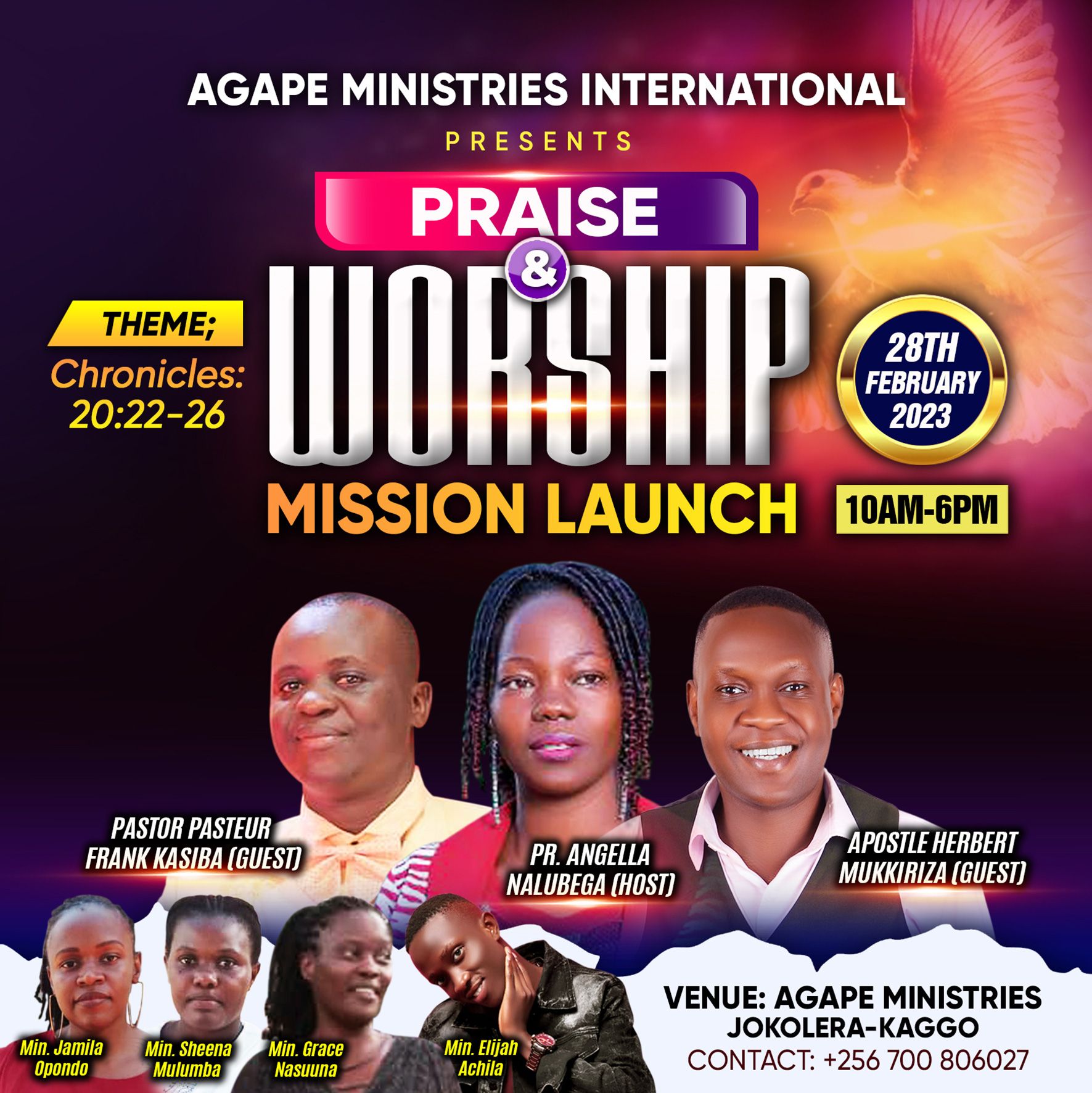 Praise & Worship Mission Launch @ Agape Ministries, Jokolera (28th Feb 2023)