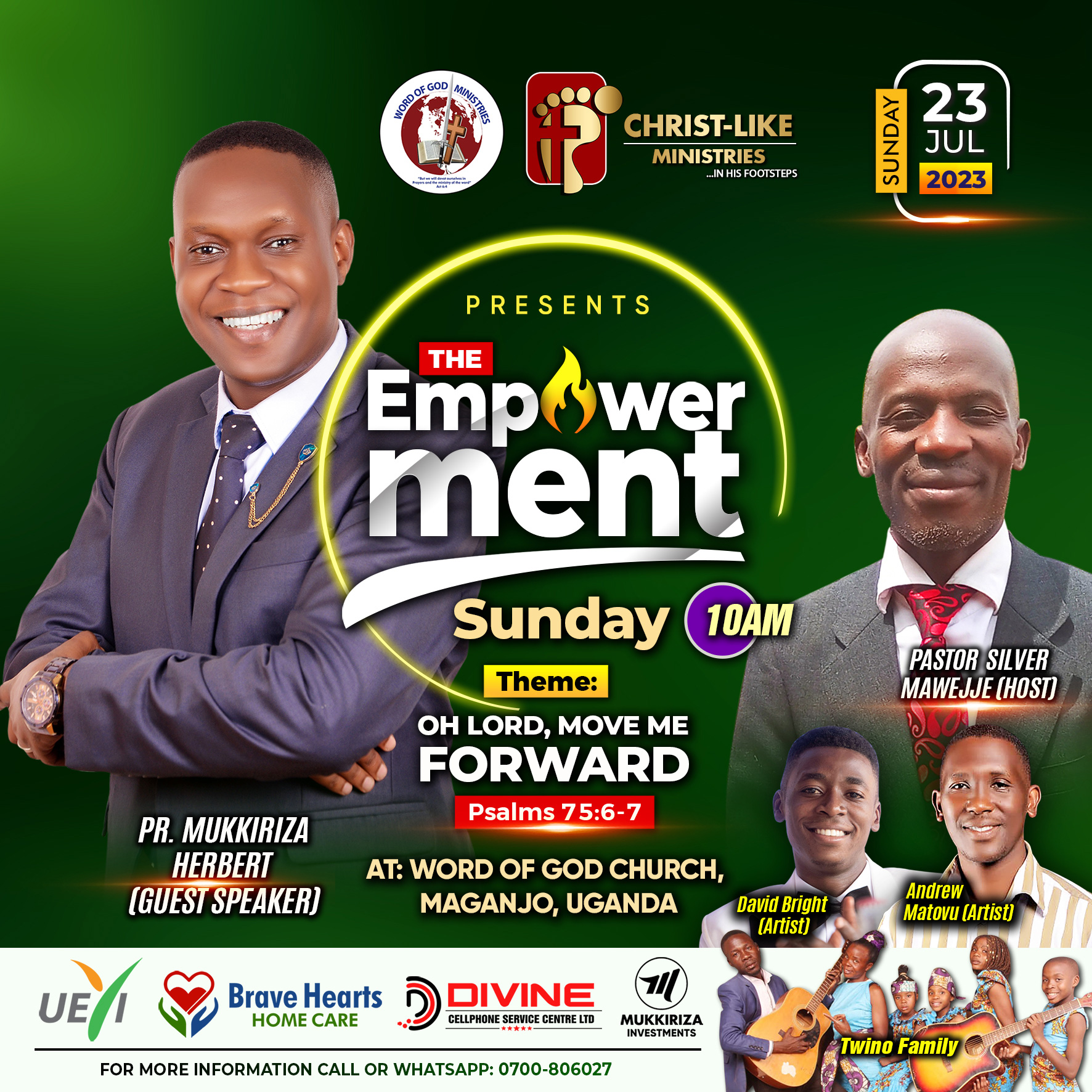 EMPOWERMENT SUNDAY @ WORD OF GOD CHURCH MAGANJO (23RD JULY 2023)